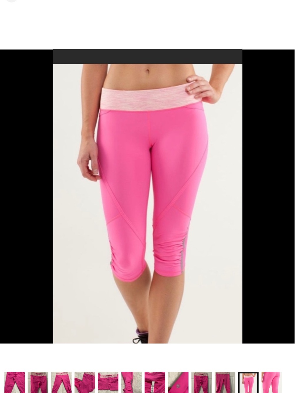 Pink Performance Capri Leggings